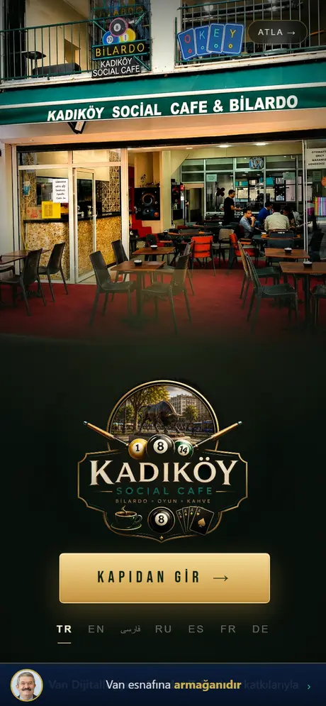 Social Cafe & Bilardo menüsü