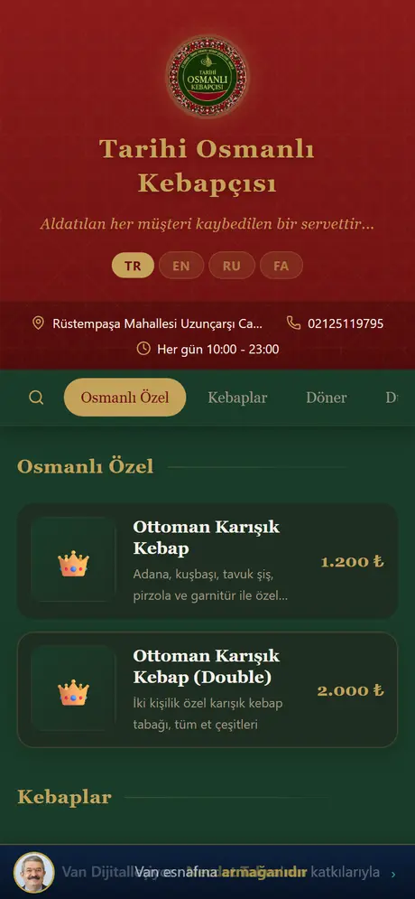 Osmanlı Kebap